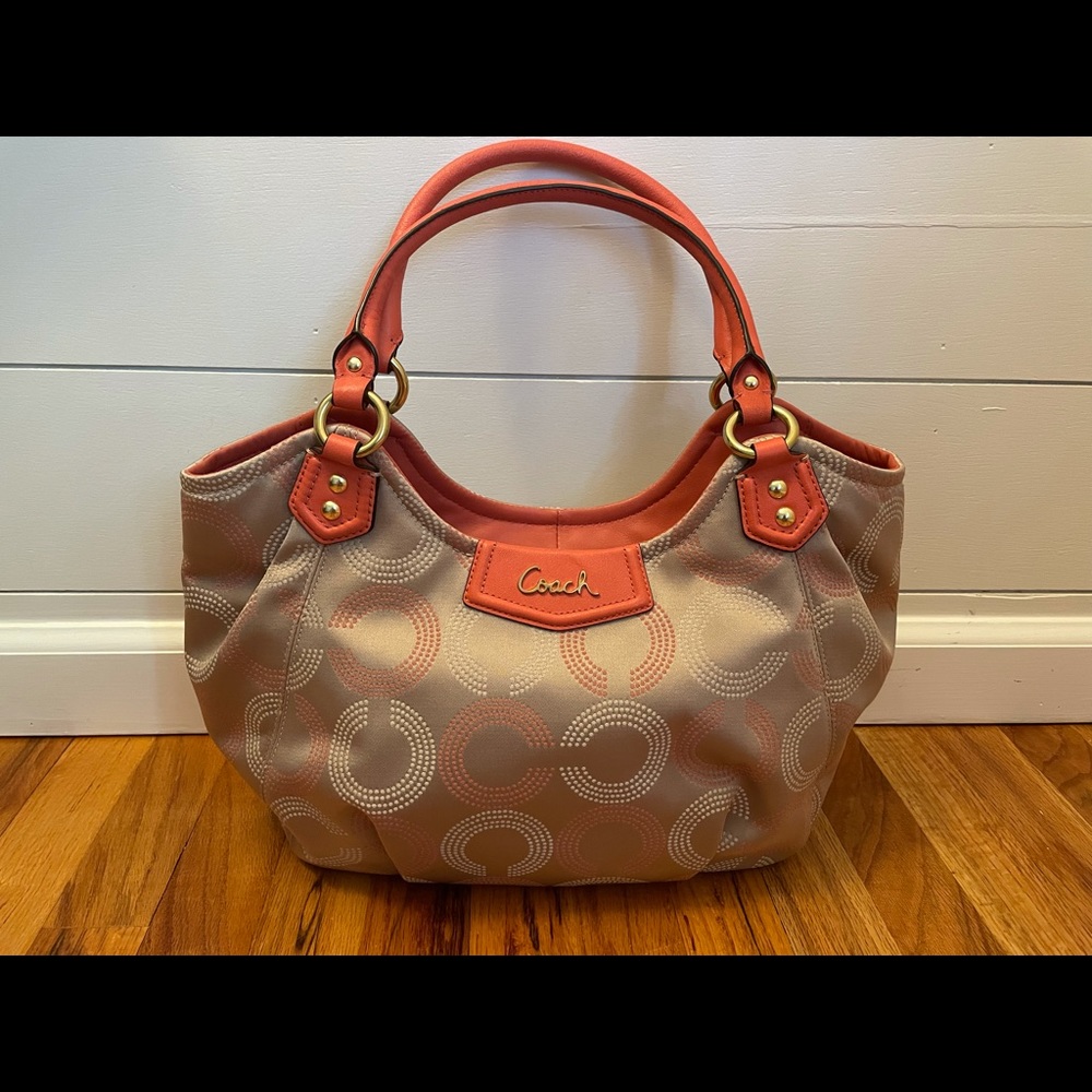 Coach Ashley Signature Op Art Bag